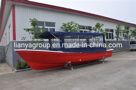 Liya 76m 25ft Fiberglass Fishing Boat Panga Boat Hull Ce Certification