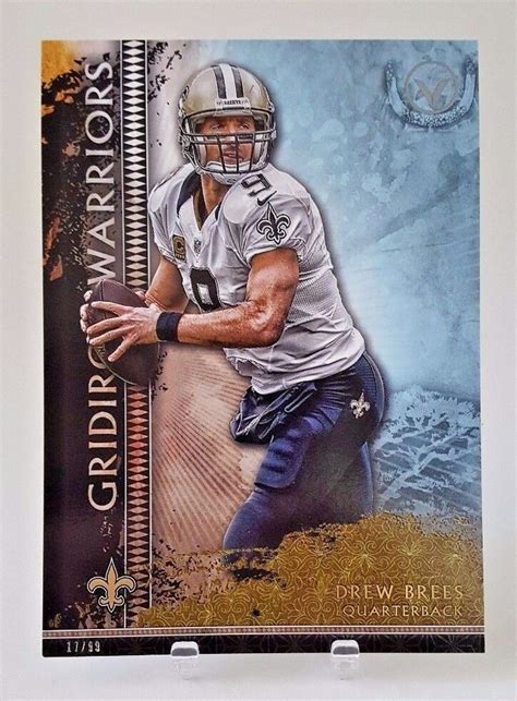 Topps Drew Brees Gridiron Warriors X Jumbo Art Card