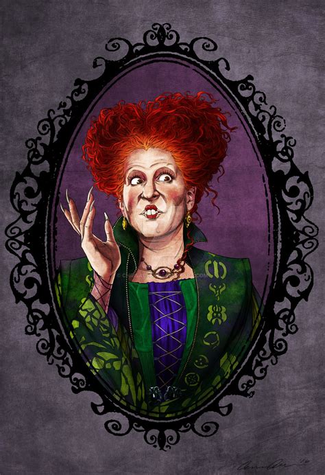 “hocus Pocus” Buena Vista 1993 Bette Midler As Winifred Winnie Sanderson Película Hocus