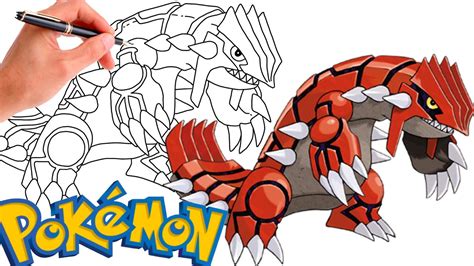 How To Draw Groudon Pokemon Generation Youtube