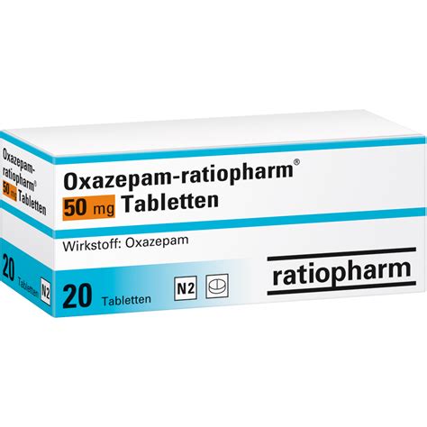 Oxazepam Ratiopharm 50 Mg Tabletten Ratiopharm GmbH