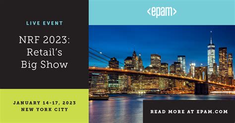 Join Us At NRF 2023 Retails Big Show EPAM