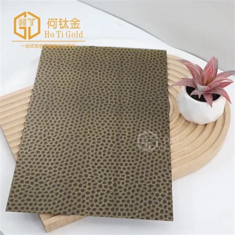 Hairline Honeycomb A Antique Bronze Stainless Steel Sheet Hotigold