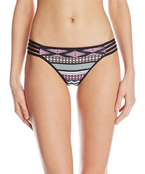 Women S Strappy Hipster Bikini Bottom Swimsuit Fluro Melon C511SBOI41B