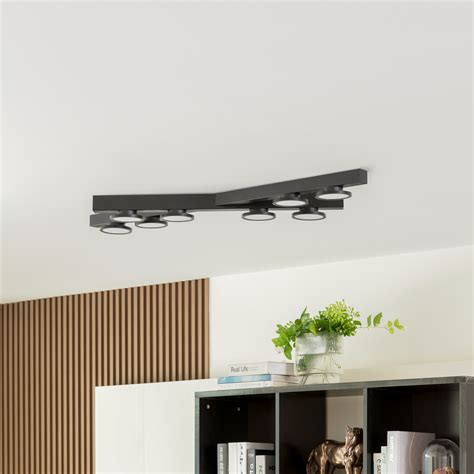 Lucande Ceiling Light Kellino Black Bulb Gu Lights Co Uk