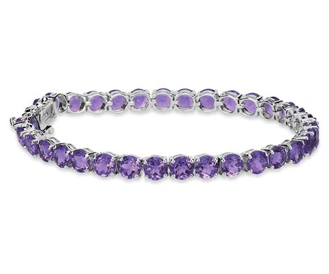 Amethyst Bracelet In Sterling Silver 5mm Blue Nile