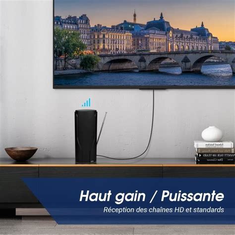 Antenne Tv Interieur Puissante Tnt Hd August Dta France