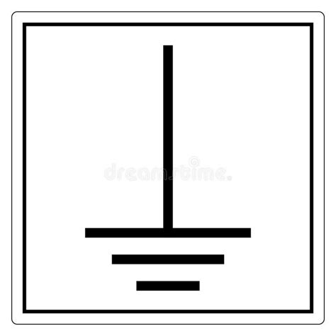 Earth (Ground) Symbol Sign Isolate on White Background,Vector ...