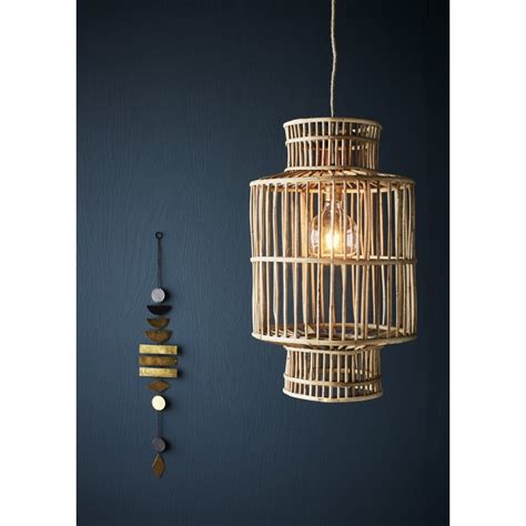 Madam Stoltz Abat Jour Suspension Design Style Lanterne Bambou N