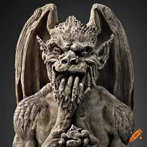 Intricate Gothic Gargoyle Sculpture By Gustave Doré On Craiyon