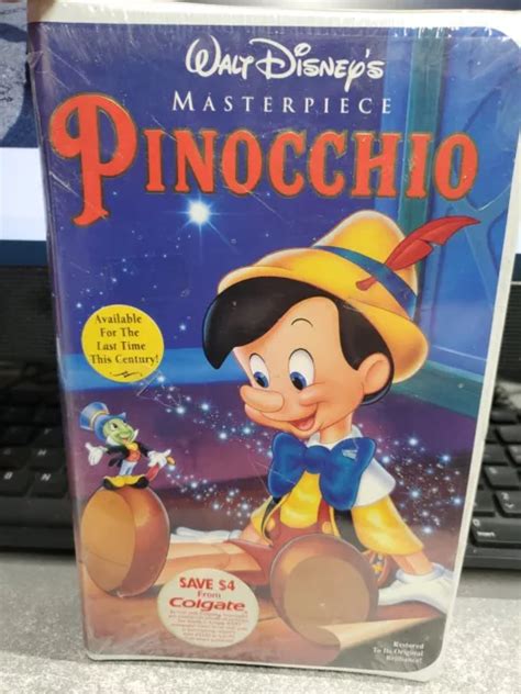 Walt Disney S Masterpiece Pinocchio Vhs Cassette New Factory