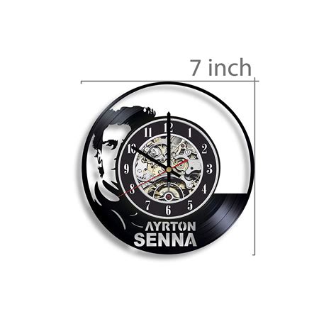 Buy Gifts By N Ayrton Senna Vinyl Record Wall Clock Ayrton Senna