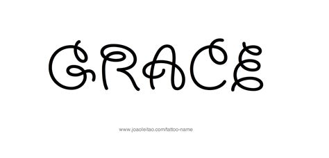 Grace Name Tattoo Designs