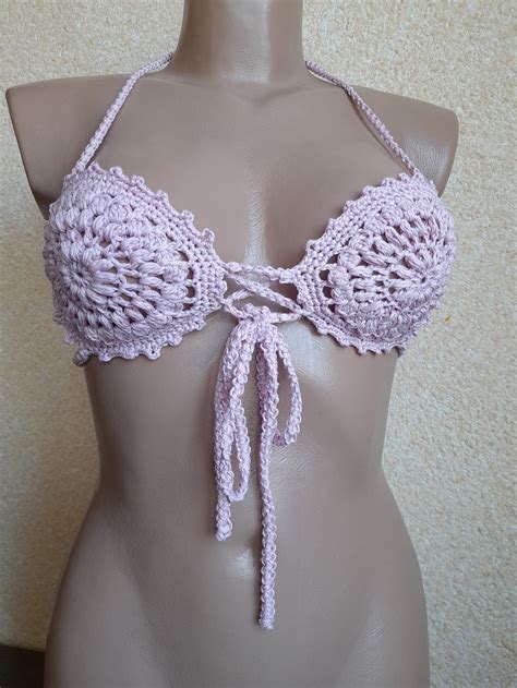 Crochet Bikini Top Crochet Bra Crochet Bralette Etsy