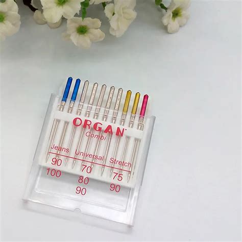 10 PCS Needles 1 Pack ORGAN DOMESTIC SEWING MACHINE NEEDLES 130 705H