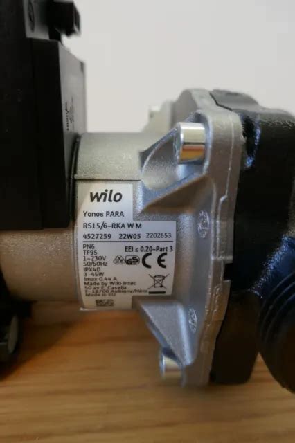 CIRCULATEUR WILO YONOS Para RS 15 6 RKA W M Neuf Pompe Accelerateur