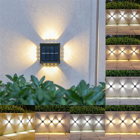 Chxonu 10 Leds Solar Lights Outdoor Solar Powered For Led Solar Lights Outdoor For Fence Balcony