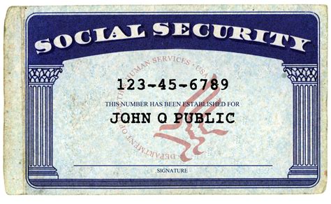 Generic American Social Security Card Consultoria Juridica