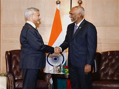 Eam Jaishankar Meets President Muizzu Appreciates His Commitment To