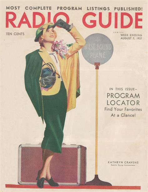 Radio Guide August 7 1937 Old Time Radio Radio Vintage Magazines