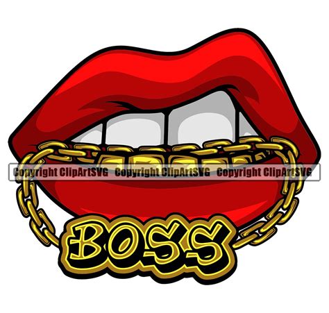 Sexy Lips Mouth Gold Teeth Bite Chain Boss Charm Thug Grill Etsy