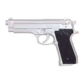 PISTOLET A BILLE M92 KWC ABS SILVER GAZ BLOWBACK 0 6 JOULE 1