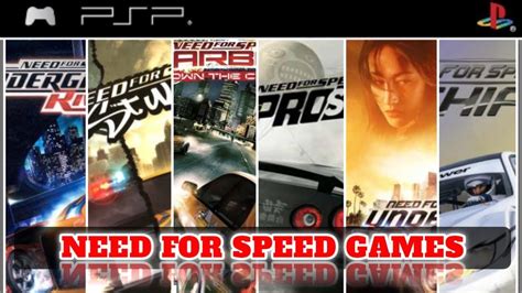 All Need For Speed Games On Psp Youtube