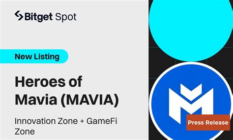 Bitget Lists Heroes of Mavia (MAVIA) in Innovation and GameFi Zone