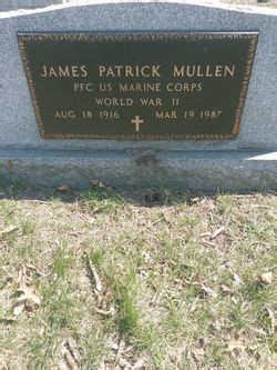 James Patrick Mullen M Morial Find A Grave