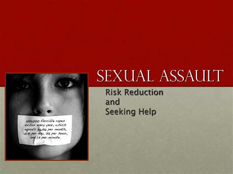 Ppt Sexual Assault Powerpoint Presentation Free Download Id6070891