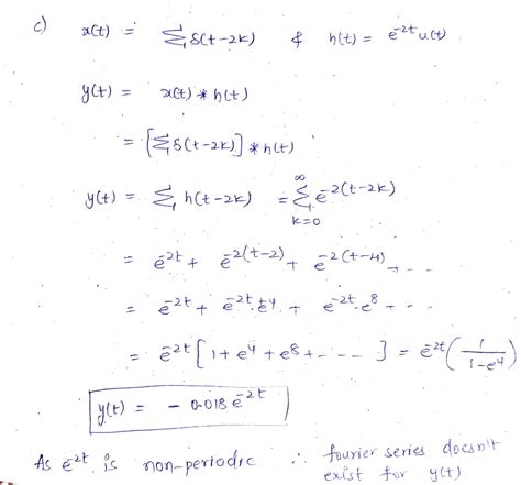 [solved] Consider An Lti System With An Impulse Response H T E − 2 T U Course Hero