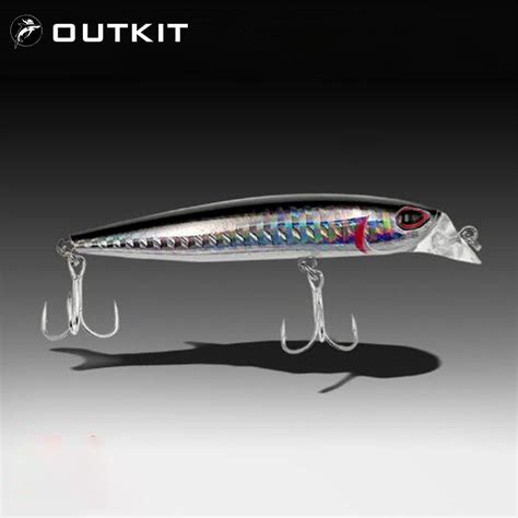 Wobbler Pesca 10 5g 9 OUTKIT Cm Floating Laser Minnow Pike Baixo Iscas