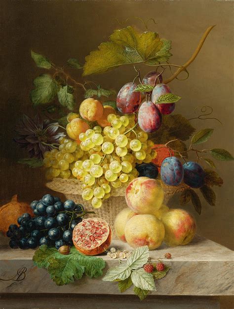 Fruit Still Life Painting By Arnoldus Bloemers Fine Art America