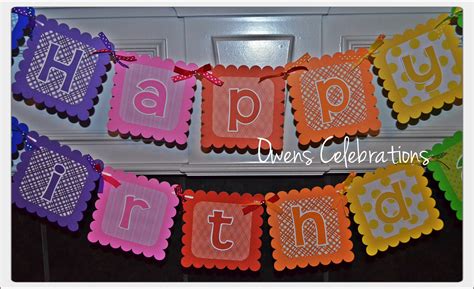 Rainbow Happy Birthday Banner Rainbow Party Banner Rainbow | Etsy