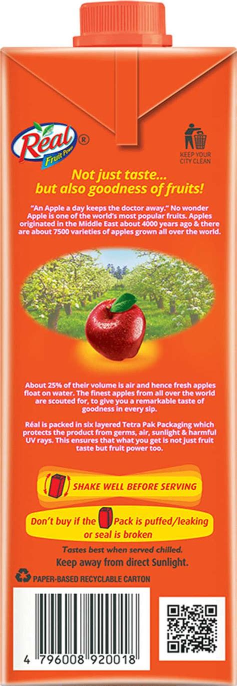 Buy Real Fruit Power Apple Juice L Online Get Upto Off At Pharmeasy