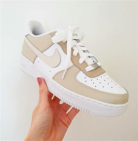 Beige Multicolored Custom Nike Air Force 1 Air Force 1 Etsy