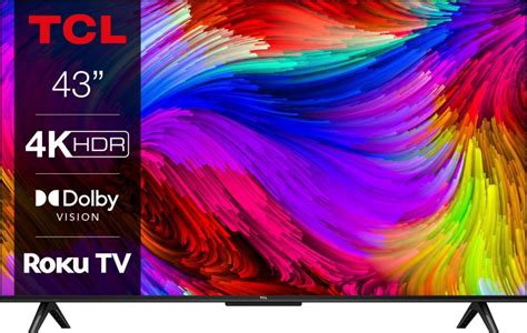TCL 43RP630X1 43 Zoll, 4K Ultra HD, Triple Tuner, HDR10, Dolby Vision ...