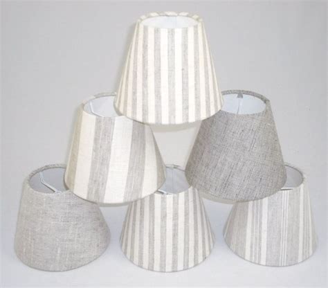 Candle Lampshades Handmade In UK Linen Fabric EBay Mini Lamp