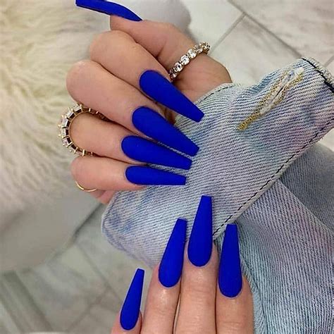 Aprender Acerca 112 Imagen Uñas Acrílicas Blancas Con Azul Abzlocal Mx