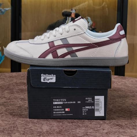 Onitsuka Tiger Tokuten White Grey Burgundy Like Auth Rep Best Qua