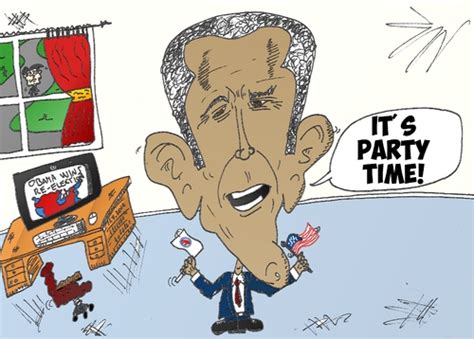 Barack Obama editorial cartoon von BinaryOptions | Politik Cartoon | TOONPOOL