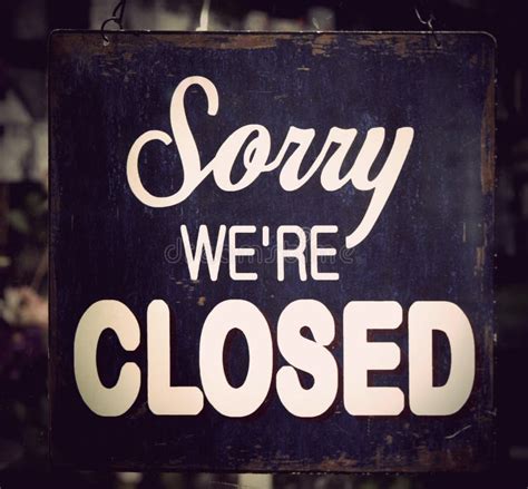 Vintage closed sign stock photo. Image of sign, people - 23178590