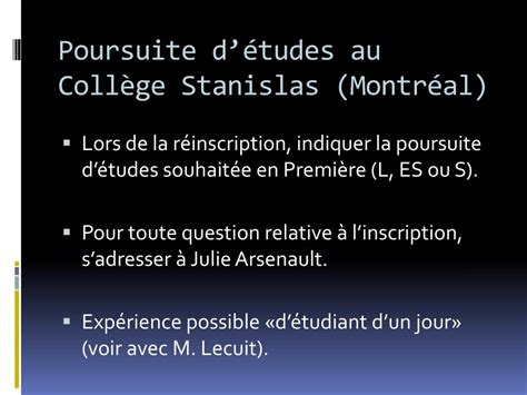 PPT CONSIGNES pour ladmission au CégeP PowerPoint Presentation free