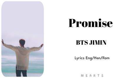 BTS JIMIN Promise LYRICS YouTube