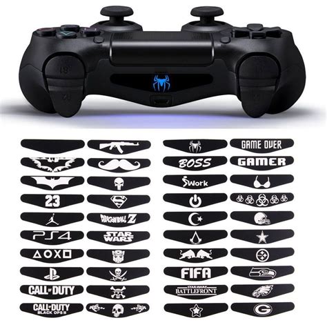 Mllse 40pcs Led Light Bar Cover Decal Skin Sticker For Playstation 4