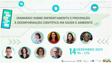 Seminário Sobre Enfrentamento e Prevenção à Desinformação Científica em