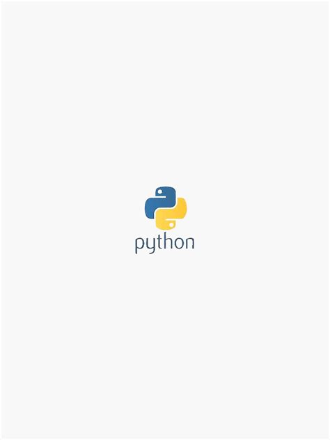 Python Logo Sticker For Sale By Sanatjha Redbubble