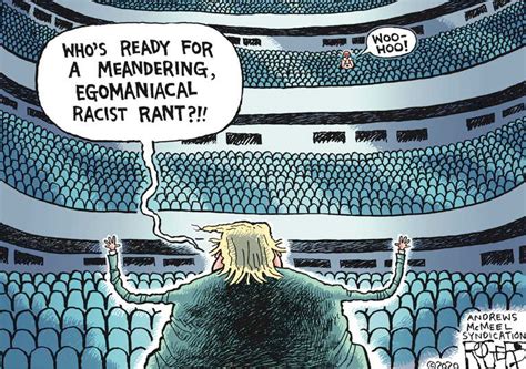 Political Cartoon On Trump Rallies In Tulsa By Rob Rogers At The