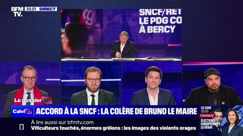 Accord à la SNCF la colère de Bruno le Maire 02 05