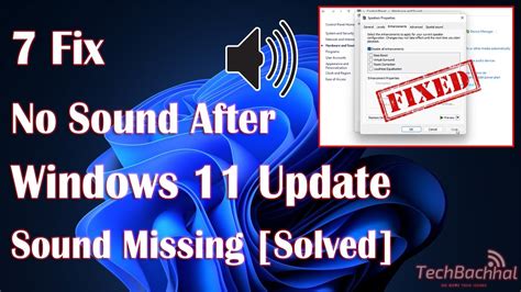 No Sound After Windows 11 Update Or Sound Missing Problem 7 Fix How To Youtube